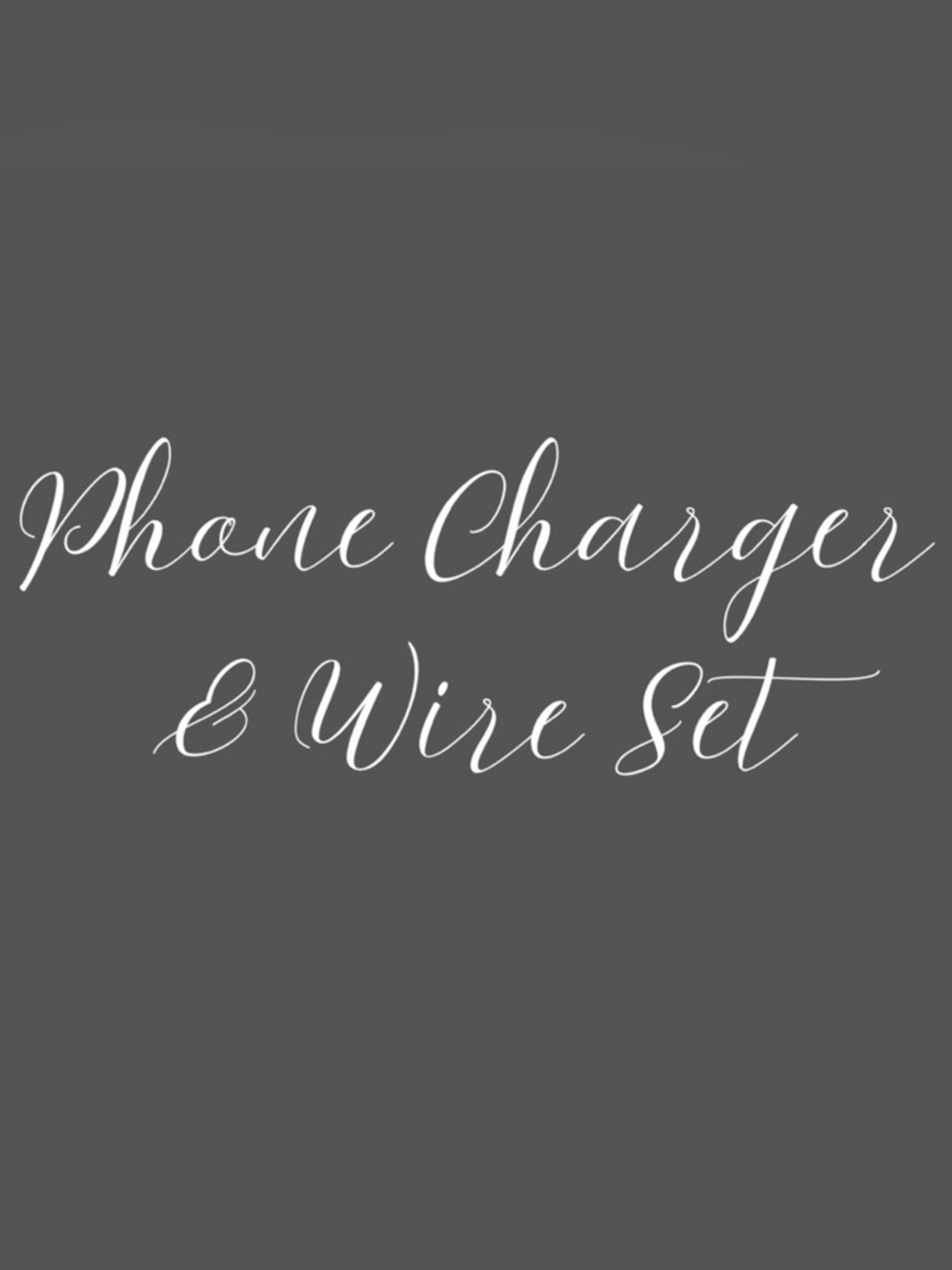 Phone Charger Set